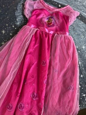 Disney Pink Princess Sleep Gown with Tulle Overlay